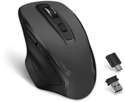 Connect IT Dual SmartSwitch bezdrátová myš, USB-A + C, šedá