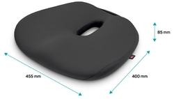 CONNECT IT FOR HEALTH BetaPro Anatomický polštář na židli, ŠEDÝ