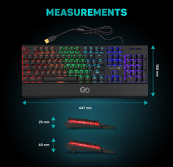 CONNECT IT GG mechanická herní klávesnice (CZ+SK verze), ČERNÁ