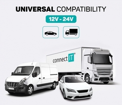 Connect IT InCarz PD + QC 3.0 nabíječka do auta, 1x USB-A + 1x USB-C