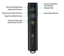 CONNECT IT LaserPoint laserové ukazovátko rechargeable ČERNÉ