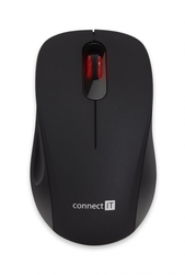 Connect IT MUTE bezdrátová optická tichá myš, černá