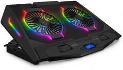 Connect IT NEO RGB chladicí podložka pod notebook, černá