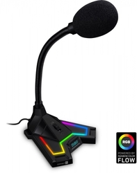 Connect IT  NEO RGB ProMIC mikrofon, černý