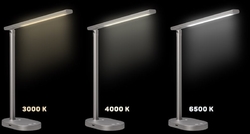CONNECT IT SHINE stolní LED lampička, ŠEDÁ