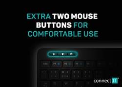 CONNECT IT Touch bezdrátová klávesnice + touch pad