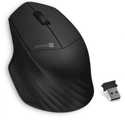 Connect IT Triple SmartSwitch bezdrátová myš, černá
