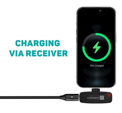 CONNECT IT Wireless Lavalier mikrofon Lightning (2 ks + receiver) set ČERNÝ