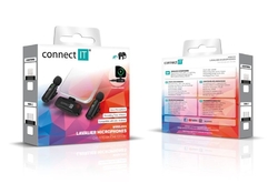 CONNECT IT Wireless Lavalier mikrofon Lightning (2 ks + receiver) set ČERNÝ
