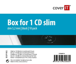 COVER IT 1 CD 5,2mm slim box + tray 10ks/bal