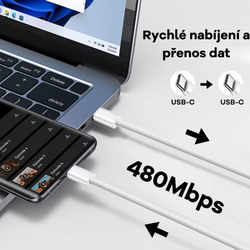 Cubenest Braided cable USB-C 1-pack White