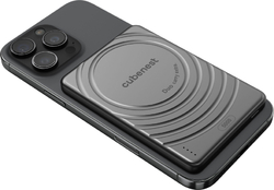 Cubenest Magnetická bezdrátová powerbanka SlimDual 5000 mAh S1B3D - černá