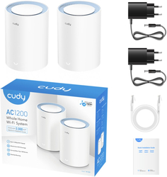Cudy M1200 Wi-Fi Mesh System, 2 pack