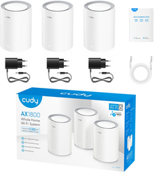 Cudy M1800 Wi-Fi 6 Mesh System, 3 pack