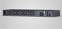 CyberPower Rack PDU, Switched & Metered, 1U, 16A, (8)C13, IEC-320 C20
