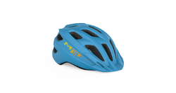 Cyklistická helma MET CRACKERJACK dětská cyan modrá -52/57
