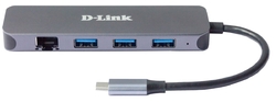 D-Link 5-in-1 USB-C Hub with Gigabit Ethernet/Power Delivery (DUB-2334)