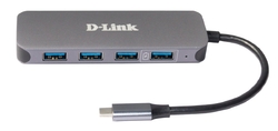 D-Link USB-C to 4-Port USB 3.0 Hub with Power Delivery (DUB-2340)