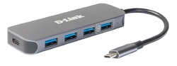 D-Link USB-C to 4-Port USB 3.0 Hub with Power Delivery (DUB-2340)