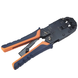 DATACOM Konektorovací kleště PROFI 8P+6P+4P OR/BL račna (RJ45,12,11,10)