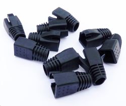 DATACOM Návlek pro plug RJ45 (CAT6A,CAT7) černý (10ks)