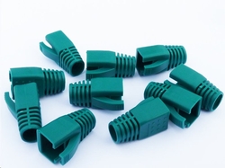 DATACOM Návlek pro plug RJ45 (CAT6A,CAT7) zelený (10ks)