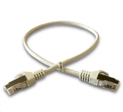 DATACOM Patch cord S/FTP CAT6A 0,5m šedý
