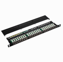 DATACOM Patch panel 19" STP 24 port CAT6   LSA 0.5U BK (3x8p)
