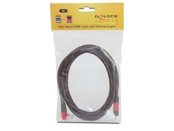 Delock HDMI 1.4 kabel A/A samec/samec pravoúhlý, 2m (82686)