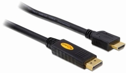 Delock kabel DisplayPort samec na HDMI samec, délka 5m (82441)