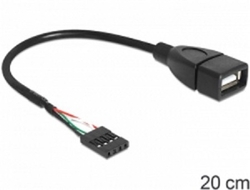 Delock kabel USB 2.0 A samice na pinový konektor