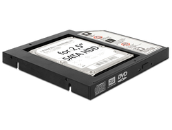 Delock Slim SATA 5,25 instalační rámeček pro 1 x 2,5" SATA HDD/SSD (61993)