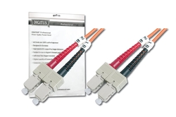 DIGITUS Fiber Optic Patch Cord, SC to SCMultimode 50/125 µ, Duplex Length 1m