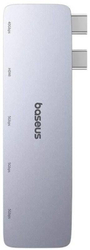 Dokovací stanice 5v1 Baseus Ultra Joy 100W 1xUSB-C, 3xUSB, 1xHDMI šedá