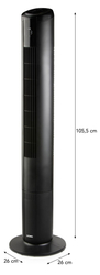 DOMO DO8153 Sloupový ventilátor s ovládáním a podsvícením 