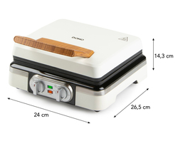 DOMO DO9280W Vaflovač 4x7 s termostatem a časovačem