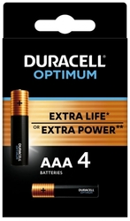 Duracell Optimum alkalická baterie, 4 ks (AAA)