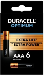 Duracell Optimum alkalická baterie mikrotužková AAA, 6 ks