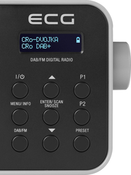 ECG RD 110 DAB Přenosné rádio, černé