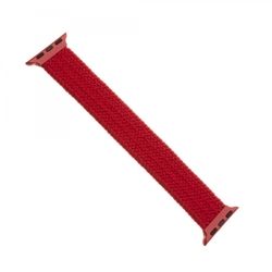 Elastický nylonový řemínek FIXED Nylon Strap pro Apple Watch 38/40/41mm, velikost XL, červený