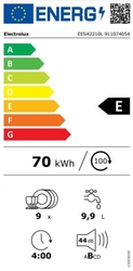 ELECTROLUX Vestavná myčka nádobí EES42210L