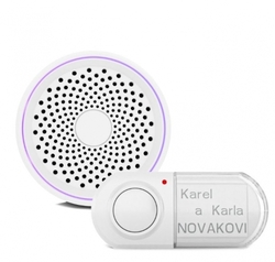 ELEKTROBOCK bezdrátový zvonek s příjímačem na 230V AC BZ40
