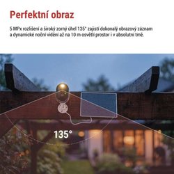 EMOS GoSmart Venkovní bateriová kamera IP-1150 SNAP s WiFi a solárním panelem