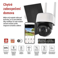 EMOS GoSmart Venkovní bateriová kamera IP-1200 WASP s WiFi a solárním panelem