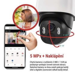 EMOS GoSmart Venkovní bateriová kamera IP-1200 WASP s WiFi a solárním panelem