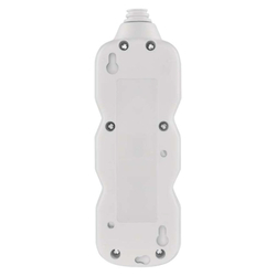 Emos prodlužovací kabel 3 m / 2 zásuvky / s vypínačem / bílý / PVC / 1 mm2