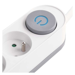 Emos prodlužovací kabel 3 m / 5 zásuvky / s vypínačem / bílý / 1×USB-A + 1×USB-C / 1,5 mm2