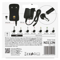 EMOS Univerzální pulzní USB napájecí zdroj 1500 mA s hřebínkem