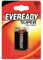 Energizer Eveready Super (blistr) - 9V baterie