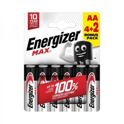 Energizer MAX - Tužka AA/4+2 zdarma